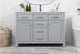 48" Single Bathroom Vanity, Grey