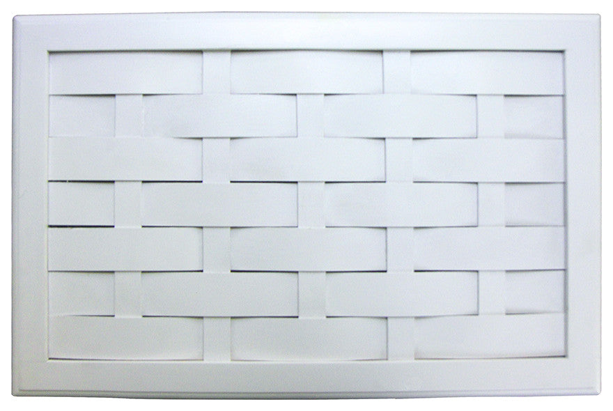 Oceanstar Rectangular Veneer Wood Laundry Hamper with Interior Bag, White
