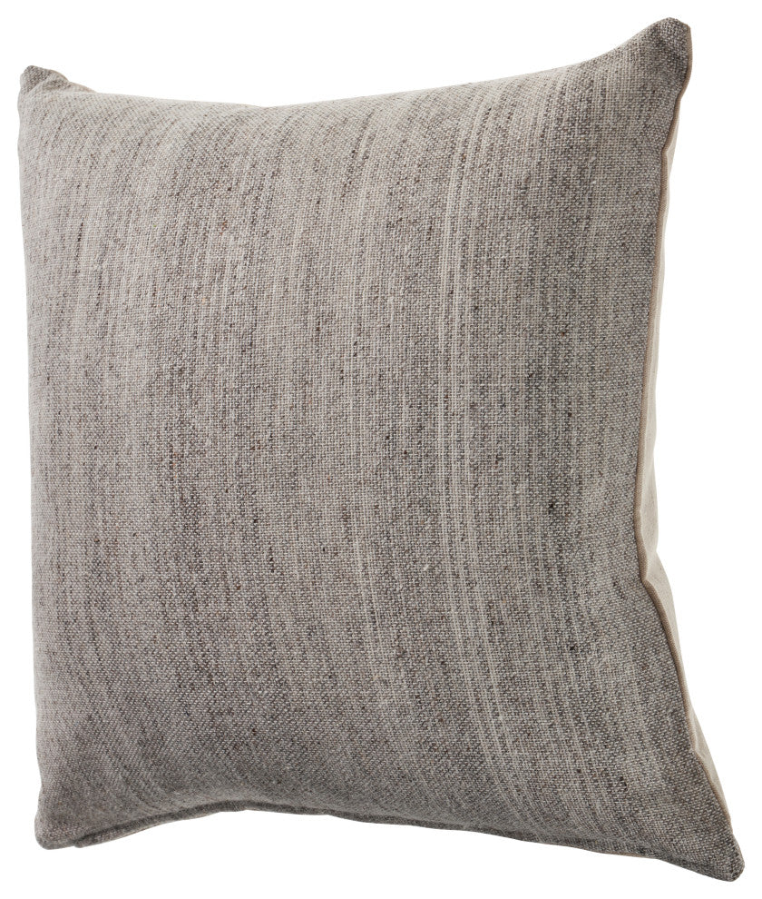 Distressed Gray Blend Throw Pillow