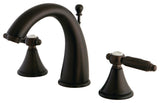 Georgian Two Handle 8" to 16"Widespread Lavatory Faucet with Brass Pop-up