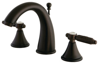 Georgian Two Handle 8" to 16"Widespread Lavatory Faucet with Brass Pop-up