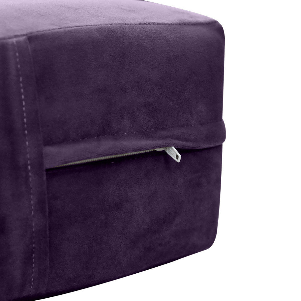 Knife Edge 8" Twin Size 75x39x8 Velvet Indoor Daybed Mattress |COVER ONLY|-AD339