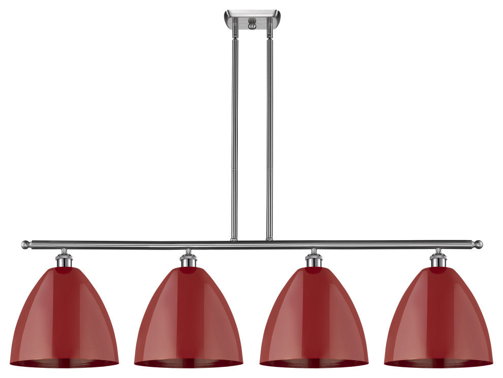 Innovations 516-4I-SN-MBD-12-RD-LED 4 Light Island Light, Brushed Satin Nickel