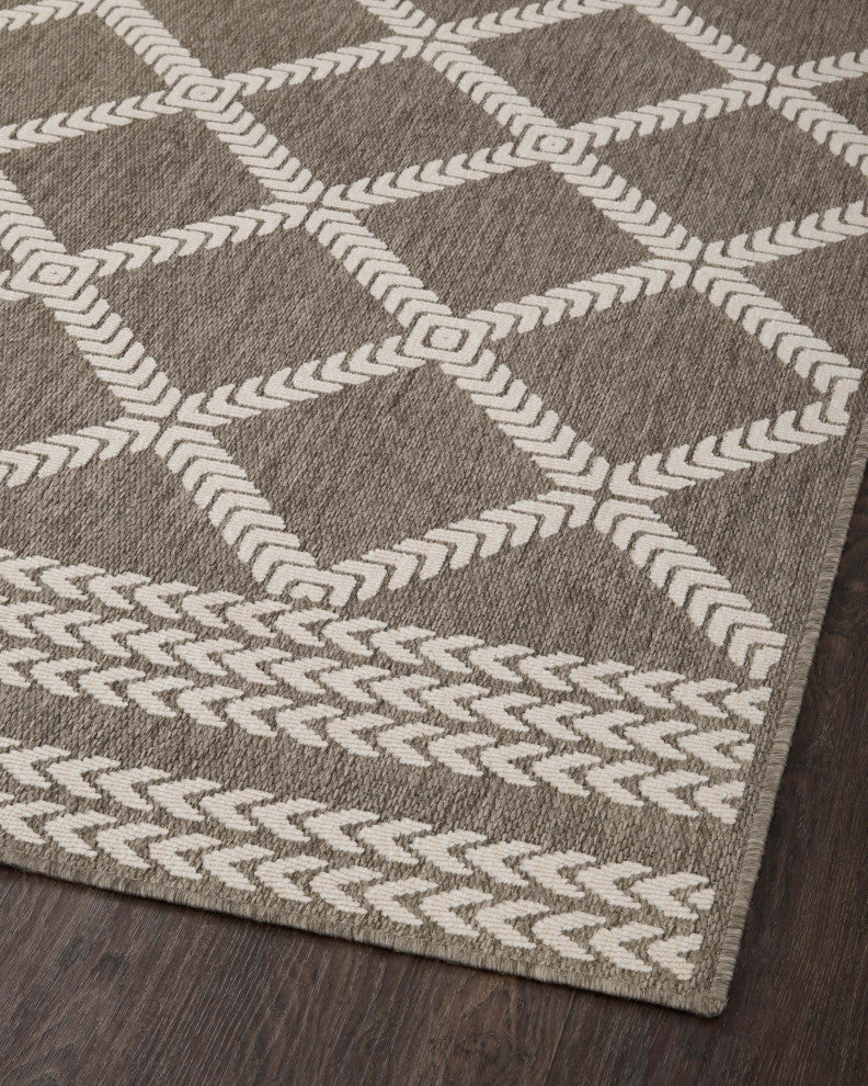 Loloi II In/Out Rainier Area Rug, Natural / Ivory, 18" X 18" Swatch