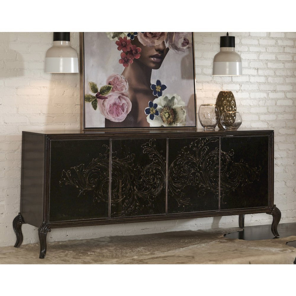 4 Door Media Credenza