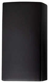 Ambiance Small Rectangle, Outdoor Closed Top Sconce, Matte Black, LED