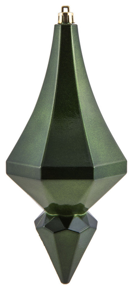 Vickerman Mc191064D8" Moss Green Candy Finish Diamond Ornament, Pack of 2