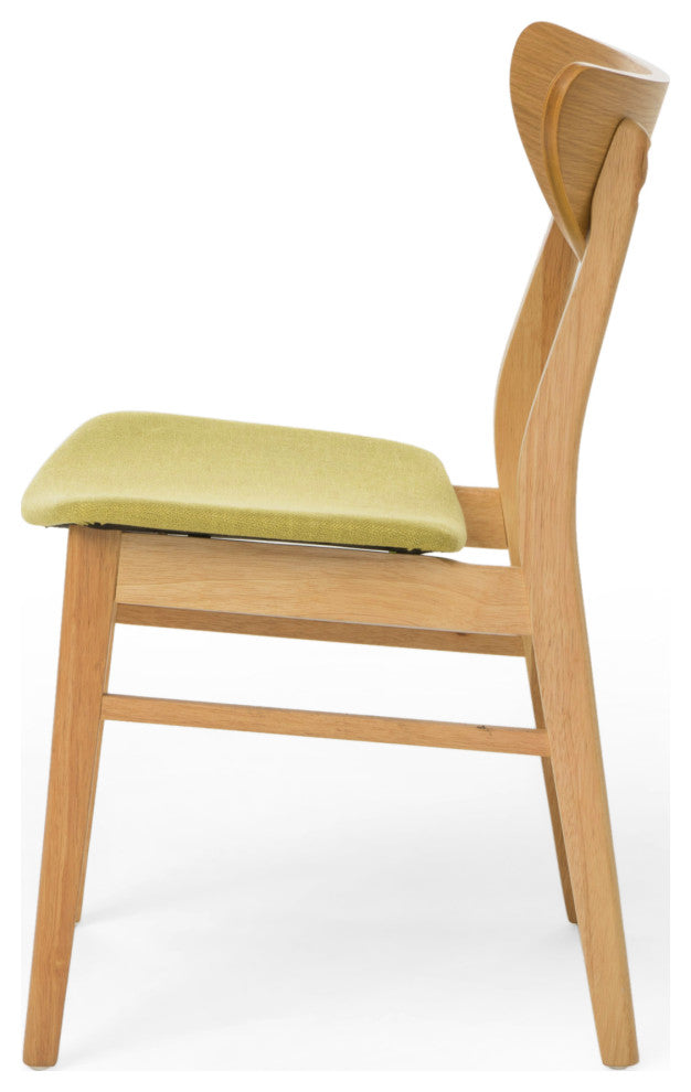 GDF Studio 5-Piece Camilla Natural Oak Finish 60" Rectangular Dining Set