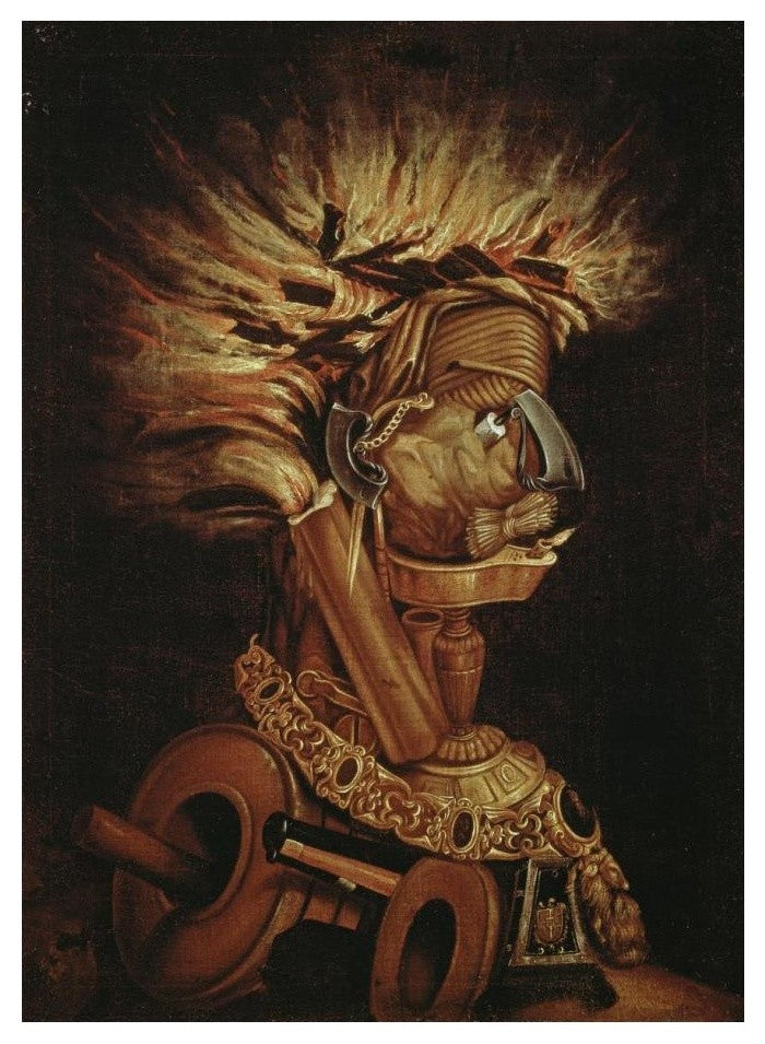"The Fire" Digital Paper Print by Giuseppe Arcimboldo, 18"x24"