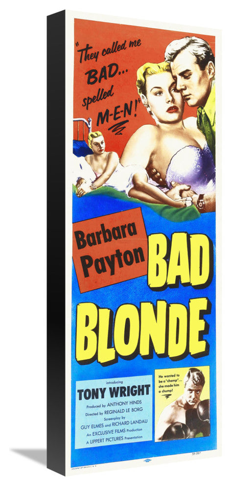 "Bad Blonde" Stretched Canvas Giclee by Hollywood Photo Archive, 8x22"