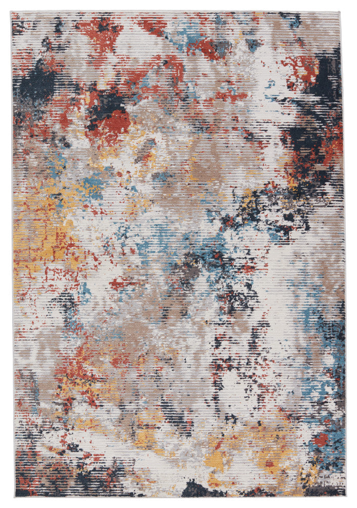 Vibe by Jaipur Living Bardane Abstract Multicolor Area Rug, 2'6"x8'