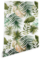Deny Designs Marta Barragan Camarasa Painting Leaves Wallpaper, Green, 2'x10'