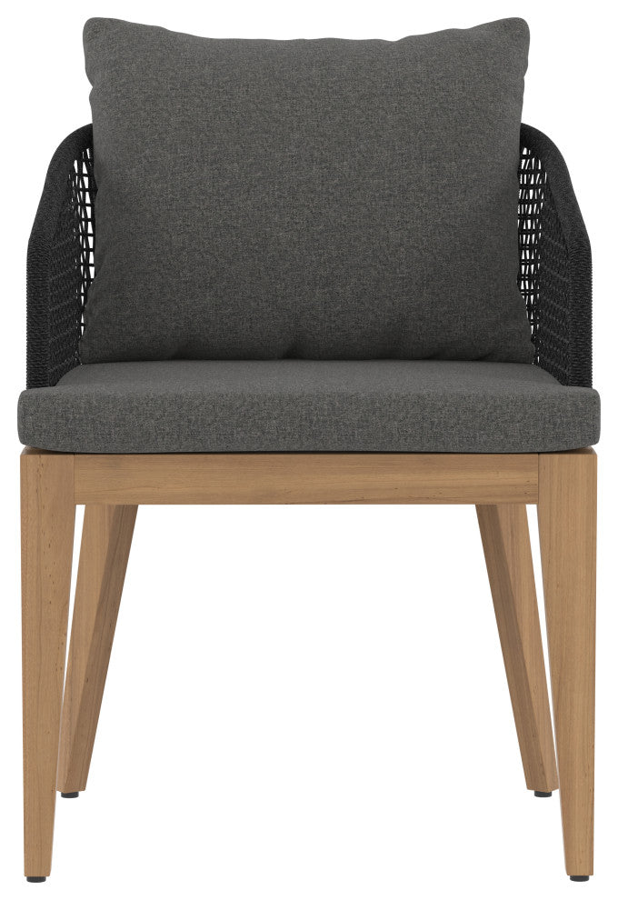 Capri Dining Armchair Natural Gracebay Grey