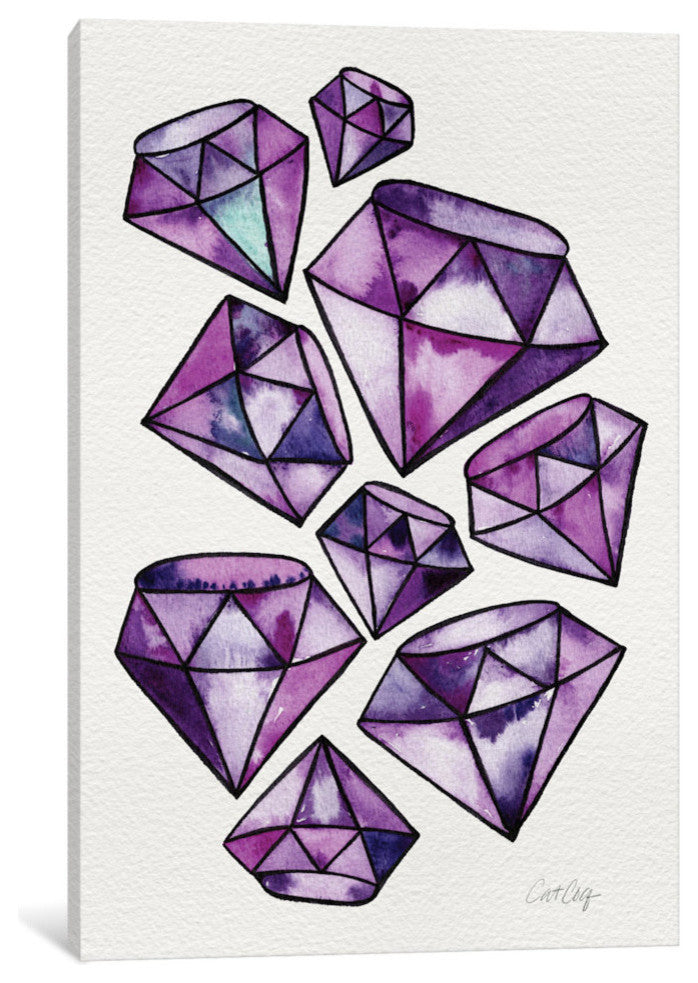 "Amethyst Tattoos Artprint" by Cat Coquillette, 40x26x1.5