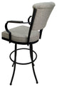 Miami Extra Tall 34" Metal Bar Stool Wood Armrests - Noam Base, Portwood Ash - B