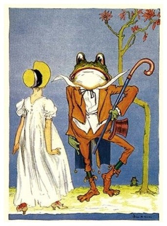 Dorothy and Frogman - Canvas Poster 20" x 30"