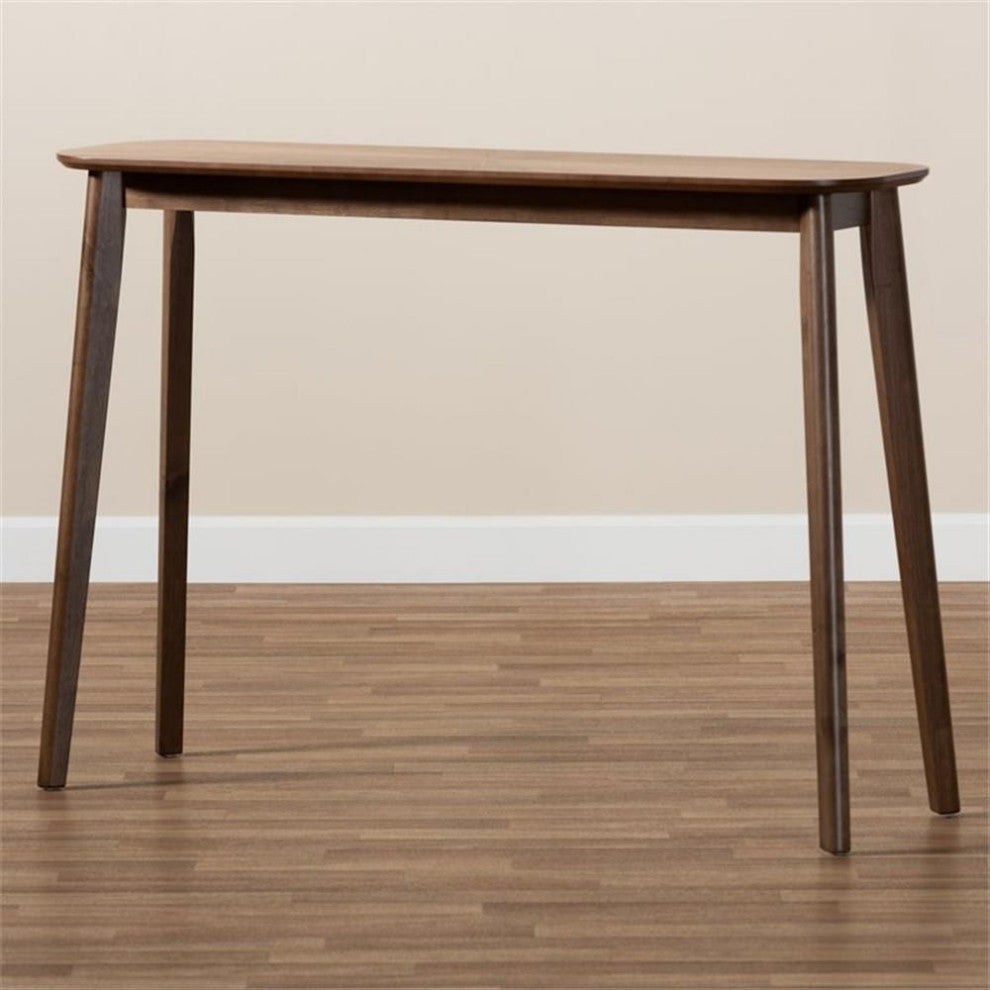Baxton Studio Wendy Mid-Century Modern Walnuted Wood Console Table
