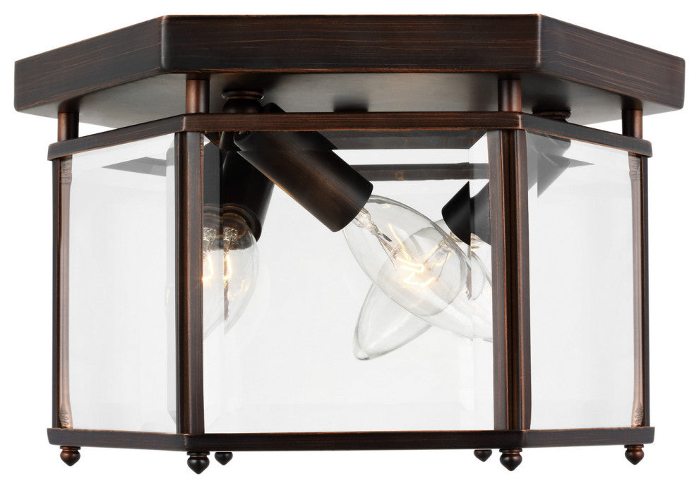 Visual Comfort 7648EN-710-Three Light Ceiling Flush Mount, Bretton