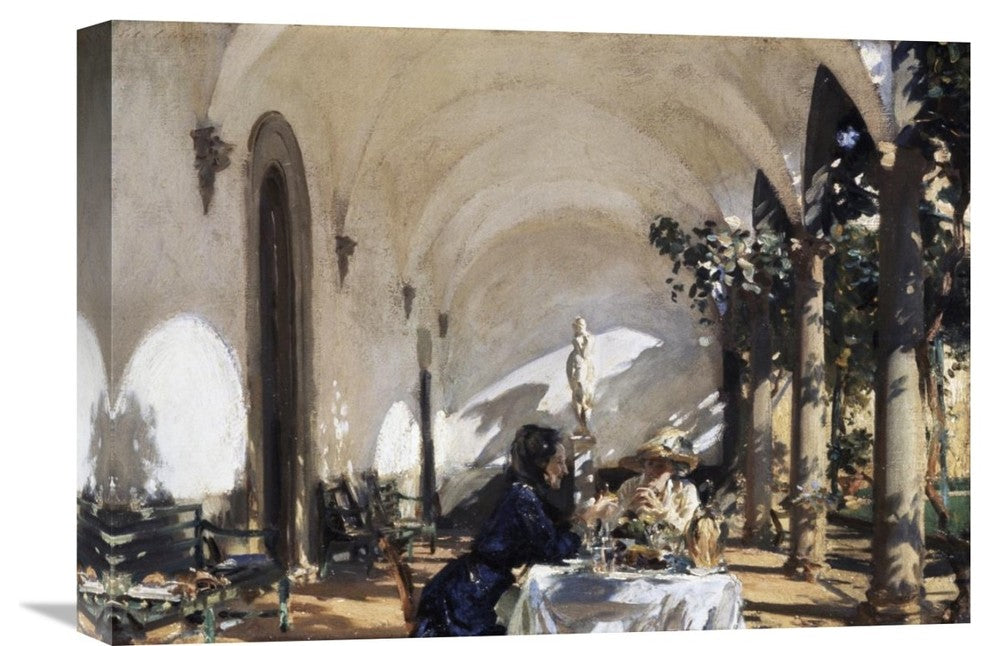 "Breakfast in the Loggia" Artwork, 22"x15"