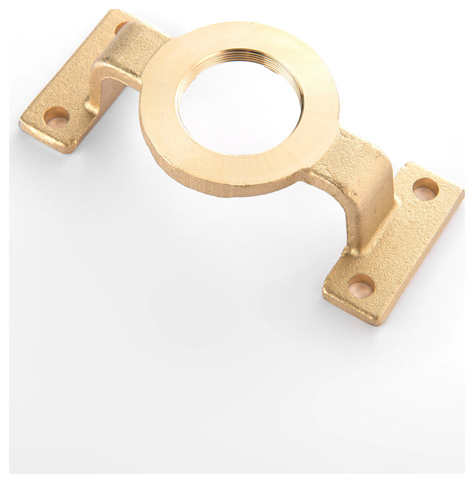 84.65" H Brass Free Standing Outdoor Shower, Brushed Nickel