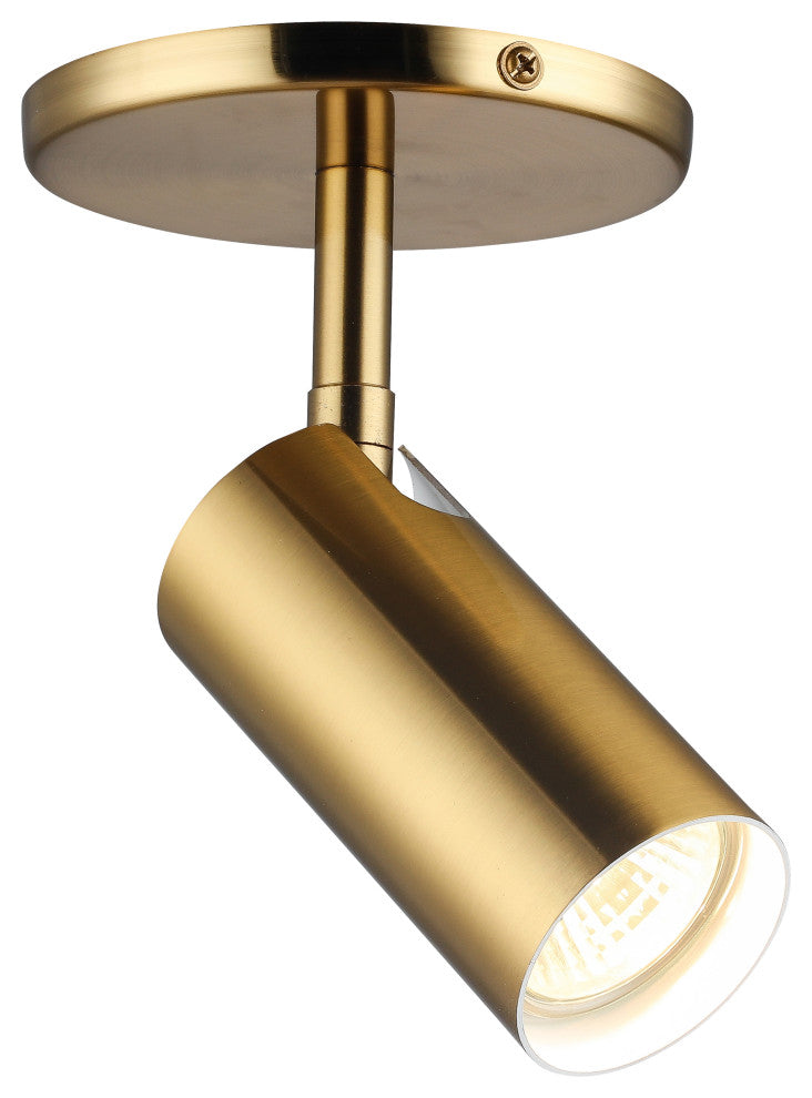 Aged Brass Contemporary Spotlight