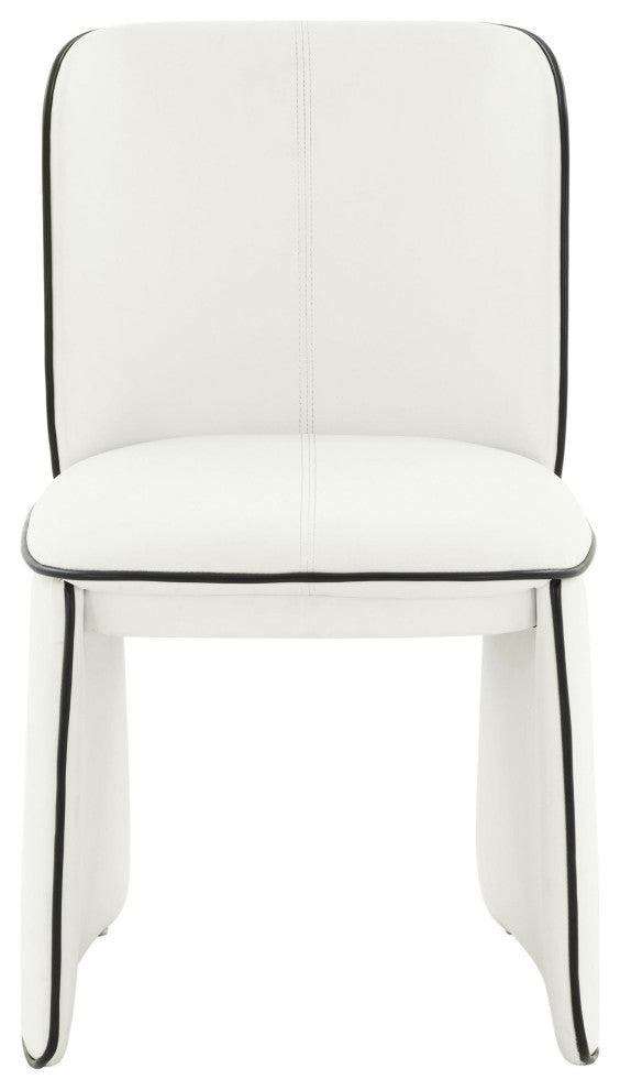 Kinsley Cream Vegan Leather Dining Chair