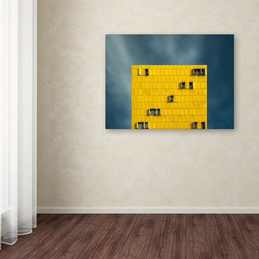 Vladi Garcia ''Yellow And Blue'' Canvas Art, 32x24