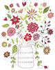 "Valentines Flowers II" Digital Paper Print by Farida Zaman, 22"x26"
