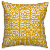 Yellow Tile 20x20 Throw Pillow