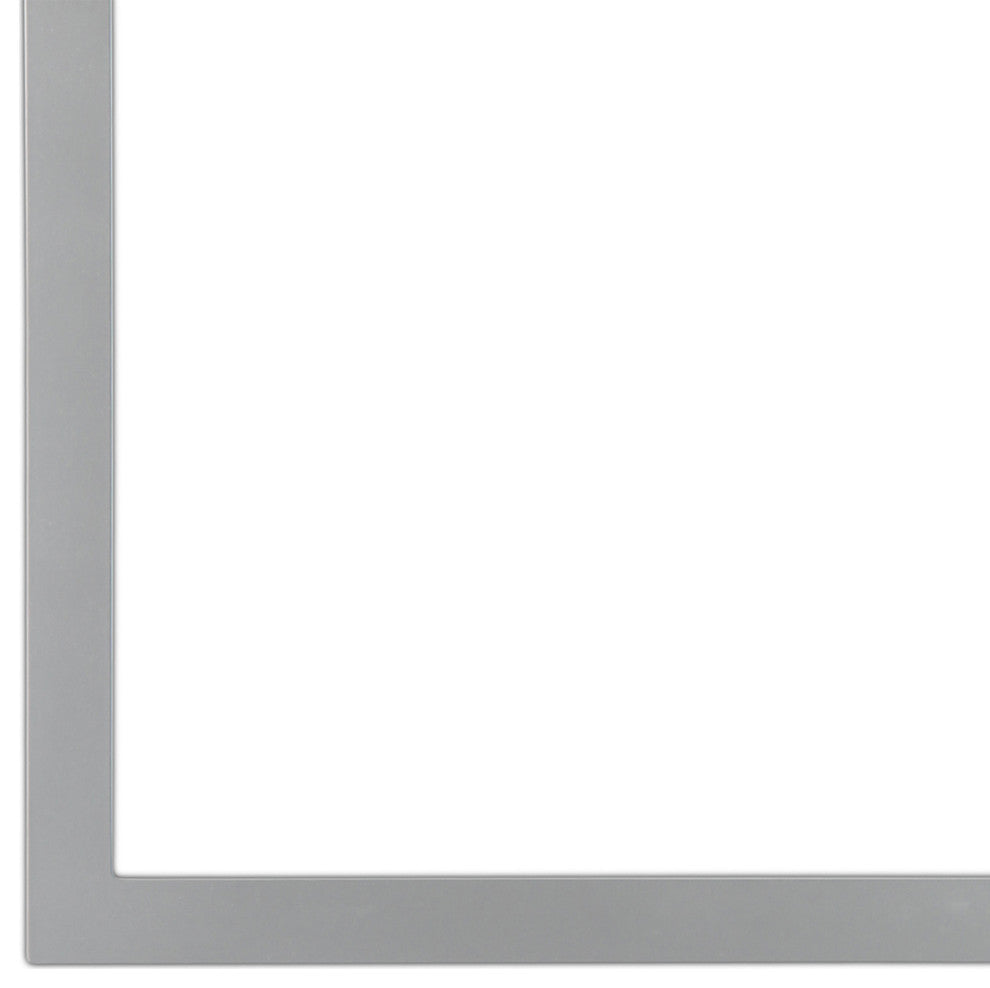 Verdon Framed Vanity Mirror, Clover Cathedral, 24.4"x32.4", Silver Spray
