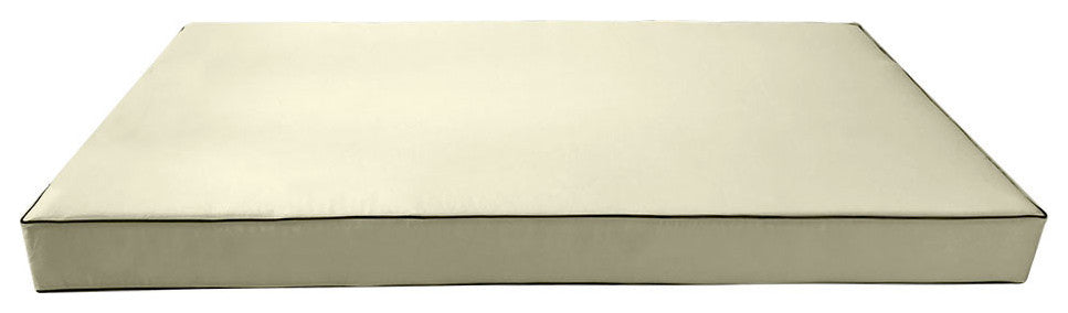 Style5 Queen Contrast Pipe Outdoor Mattress Bolster SlipCover COMPLETE SET AD005