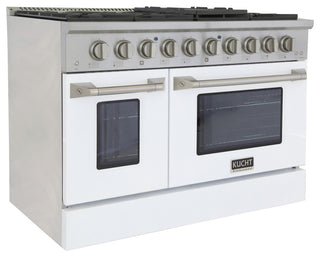 KUCHT Professional 48" 6.7 cu. ft. Range, White, Natural Gas