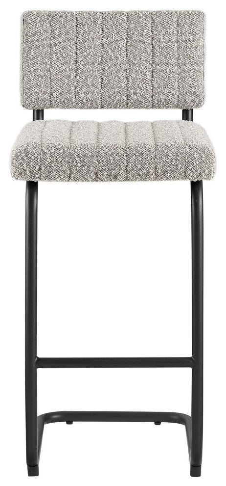 Parity Boucle Counter Stools, Set of 2, Black Taupe