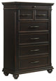 Picket House Furnishings Brooks 6-Drawer Chest in Black