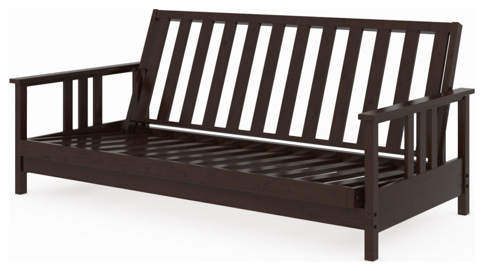 Durango All Wood Futon Frame, Black Walnut, Full