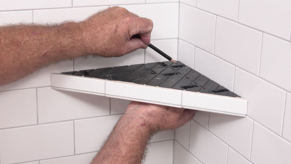 Goof Proof Corner Shelf and Footrest