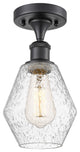 Innovations 516-1C-BK-G654-6-LED 1-Light Semi-Flush Mount, Matte Black