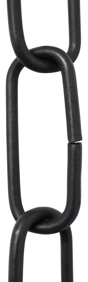 Brass Standard Link Chandelier Chain, 3', Oil Bronzed Black, U40