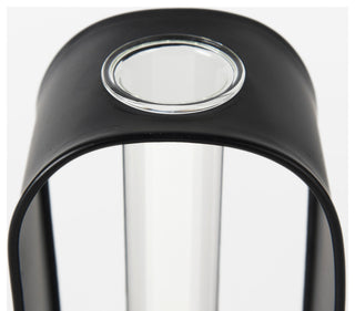 Boyer Black Metal With Glass 2-Piece Set