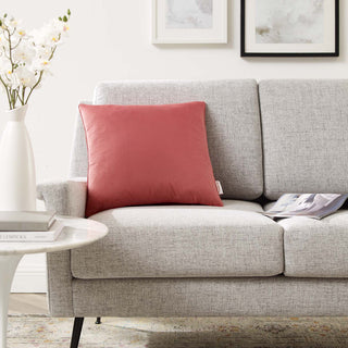 Enhance 18" Performance Velvet Throw Pillow, Blossom