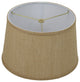 Fenchel Shades 11"x13"x8" Brass Spider Attachment, Empire Lamp Shade, Burlap Nat