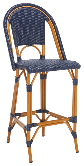 Safavieh California Bar Stool, Navy