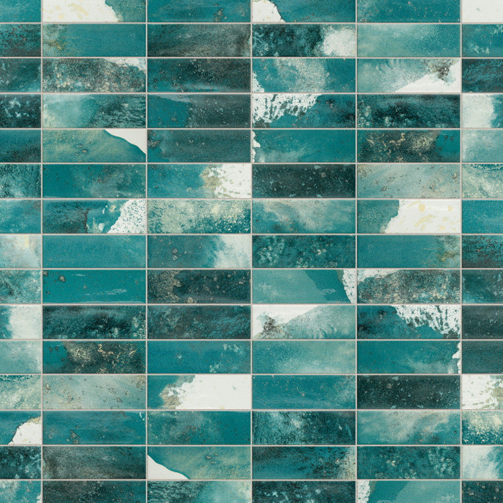 Kings Luxe Tradition Brick Green Ceramic Wall Tile
