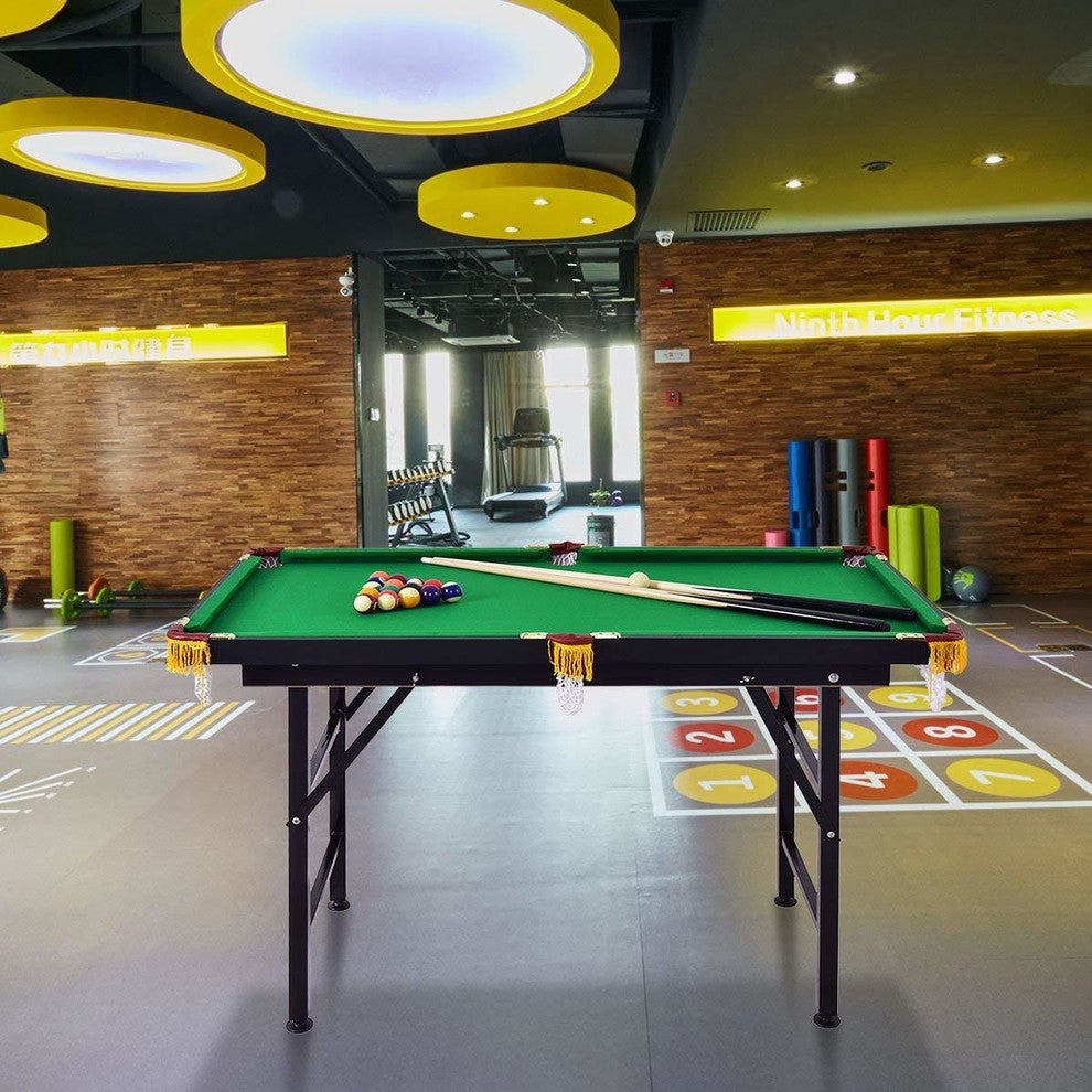 47" Folding Billiard Table, Pool Table Full Game Set