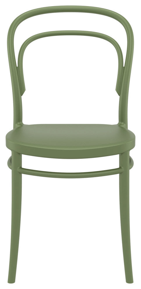 Marie Resin Outdoor Chair, Set of 2, Olive Green