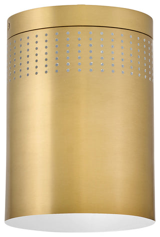 Lark Casey Small Flush Mount, Lacquered Brass
