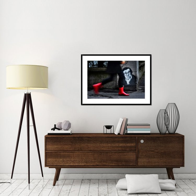 "Red Boots" Framed Digital Print by Dragan M. Babovic, 44x32"