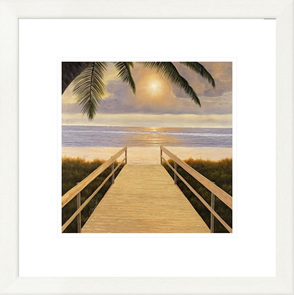 "Believe" Framed Digital Print by Diane Romanello, 21x21"