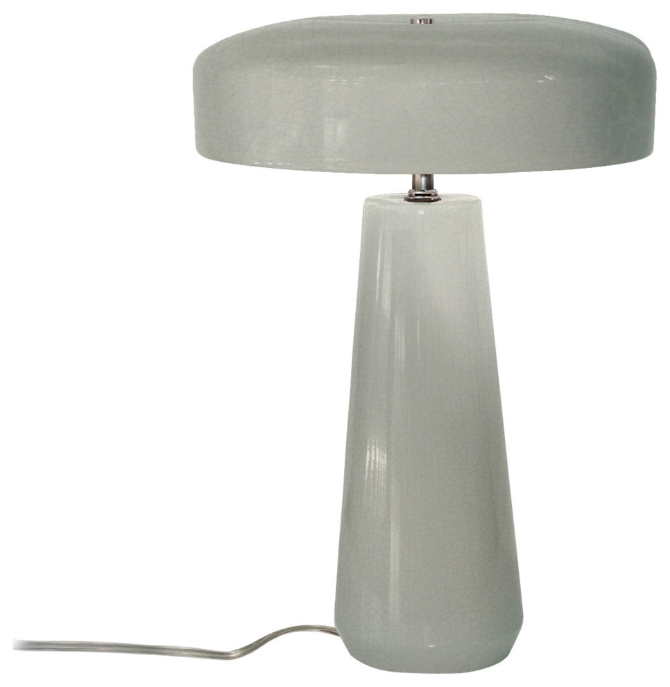 Spire Table Lamp, White Crackle