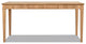 Dumont 1-Drawer Fluted Home Office Writing Desk, Natural Blonde